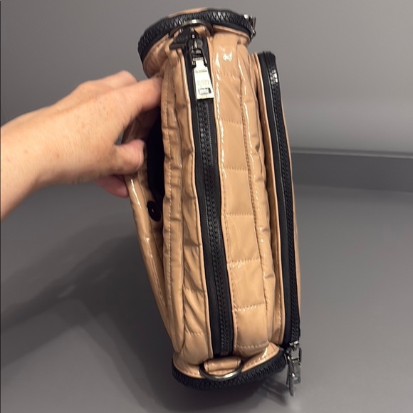 THINK ROYLN Tan and Black Quilted Crossbody Bag - Picture 13 of 13